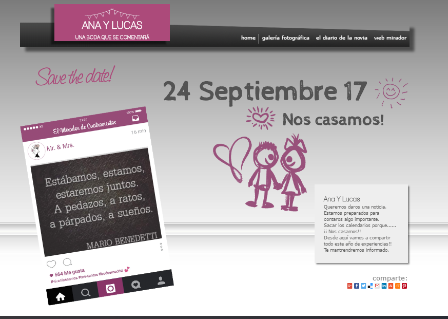 invitación virtual bodas mirador de cuatrovientos